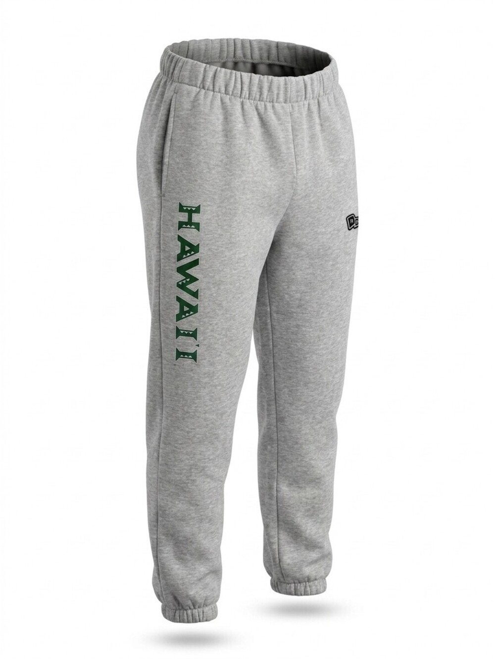 Hype and Vice Hawaii Jogger Sweatpants Womens M Heather Grey Fleece Collegiate